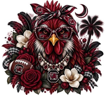 Carolina Gamecocks Floral Gamecock W03