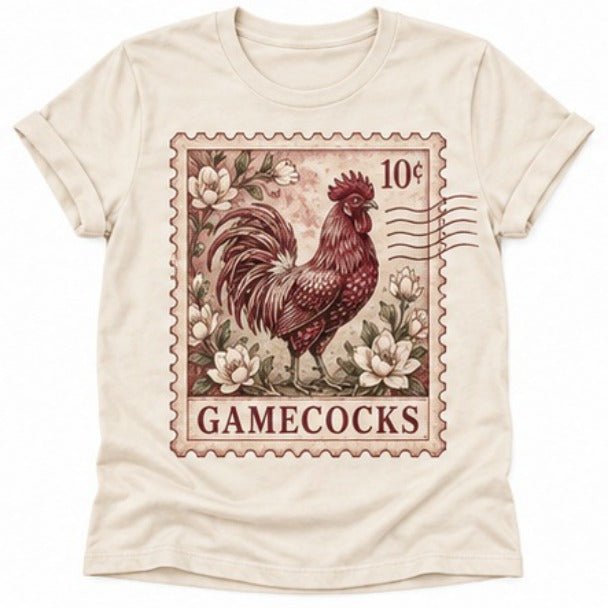 Carolina Gamecocks Vintage Rooster Stamp NT06