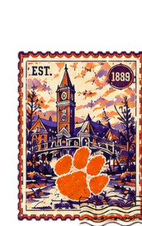 Clemson Campus Stamp M01