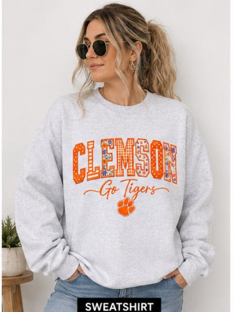 Clemson Gray Sweatshirt WG03