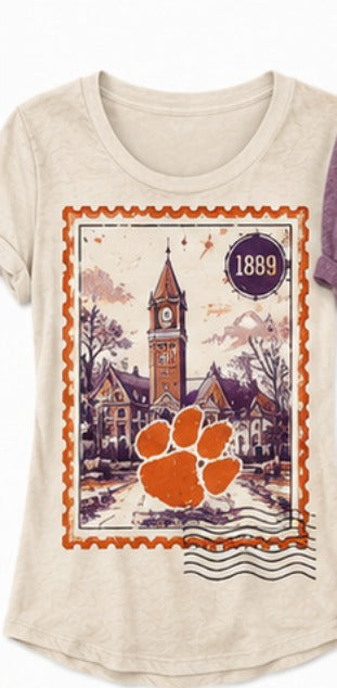 Clemson Campus Postage Stamp WV01