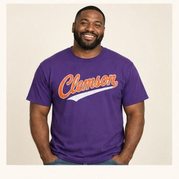 Clemson Vintage Script CL-02