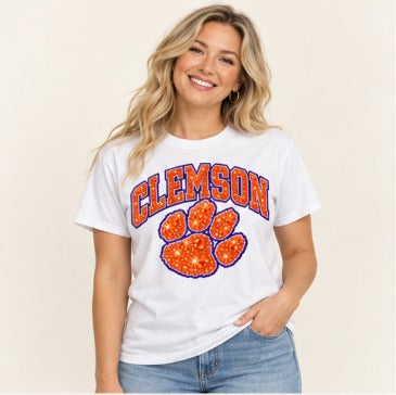Clemson Jeweled Varsity Paw CL-13