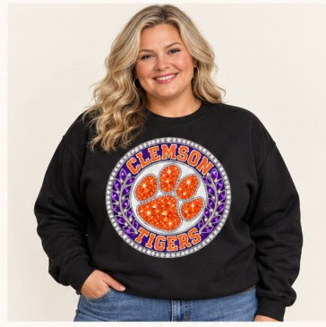 Clemson Jeweled Crest CL-22