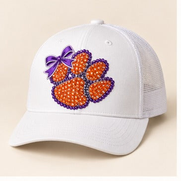 Clemson Sparkle Paw Bow CL-31