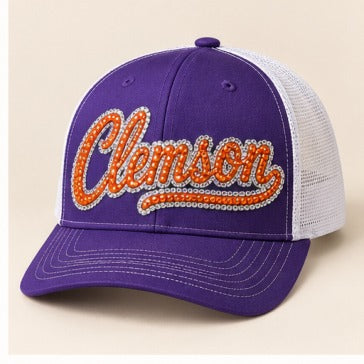 Clemson Jeweled Script CL-32