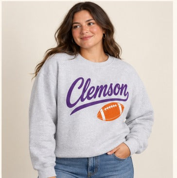 Clemson Ash Script Football CL-42
