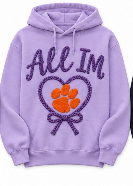 Clemson Crochet All In Heart NL07
