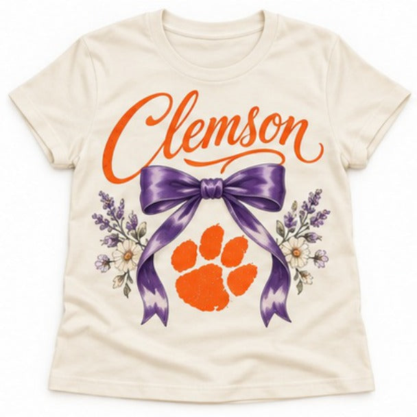Clemson Clemson Script Bow NT01