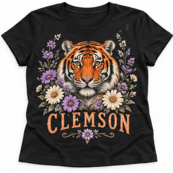 Clemson Floral Clemson Tiger NT03
