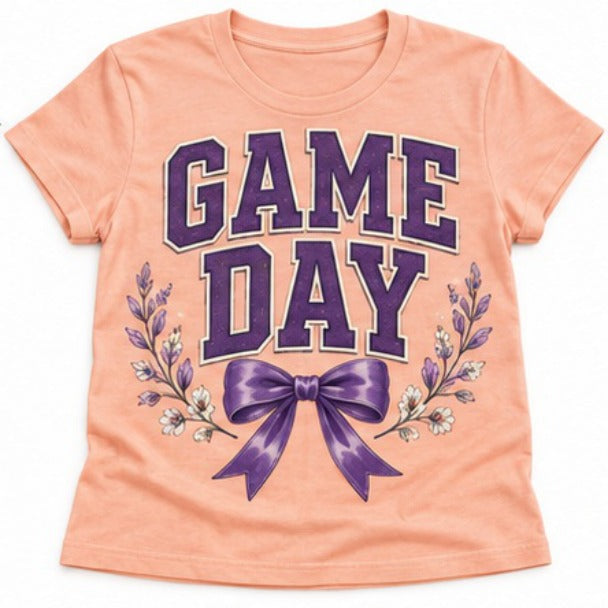 Clemson Game Day Football Bow NT04