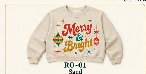 Holiday 2026 Retro Ornament Typography RO-01 RO-01