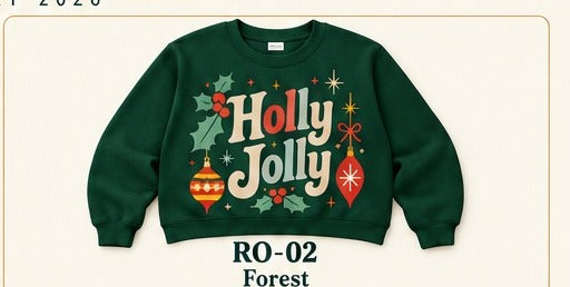 Holiday 2026 Retro Ornament Typography RO-02 RO-02
