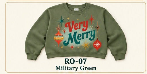 Holiday 2026 Retro Ornament Typography RO-07 RO-07