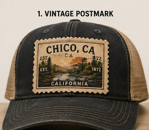KFO SYT-Chico — Item #1903 — Chico, CA Vintage Patch Hat Collection - look 1