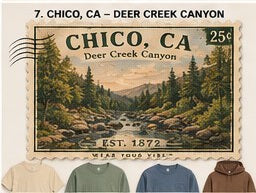 KFO SYT-Chico — Item #1915 — Vintage Chico, CA Apparel Stamp Collection - look 7