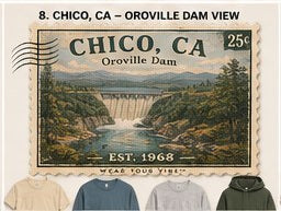 KFO SYT-Chico — Item #1916 — Vintage Chico, CA Apparel Stamp Collection - look 8