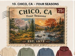 KFO SYT-Chico — Item #1918 — Vintage Chico, CA Apparel Stamp Collection - look 10