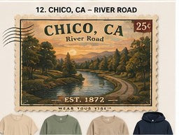 KFO SYT-Chico — Item #1920 — Vintage Chico, CA Apparel Stamp Collection - look 12