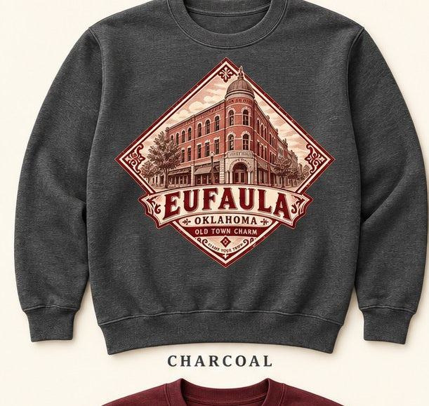 KFO SYT-Eufaula — Item #1935 — Eufaula Town Collection Sweatshirt Mockups - look 1