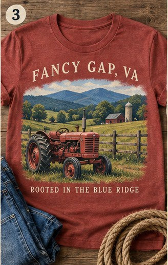 KFO SYT-Fancy Gap — Item #2015 — Fancy Gap Blue Ridge T-Shirt Collection(1) - look 3