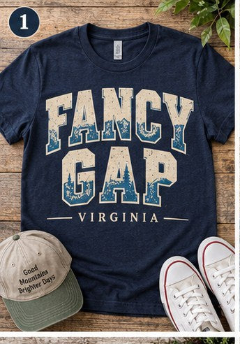 KFO SYT-Fancy Gap — Item #2021 — Fancy Gap Blue Ridge T-Shirt Collection - look 1