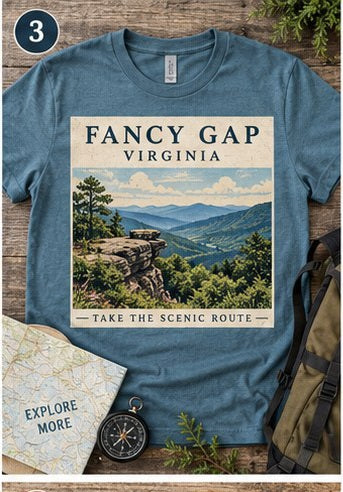 KFO SYT-Fancy Gap — Item #2023 — Fancy Gap Blue Ridge T-Shirt Collection - look 3