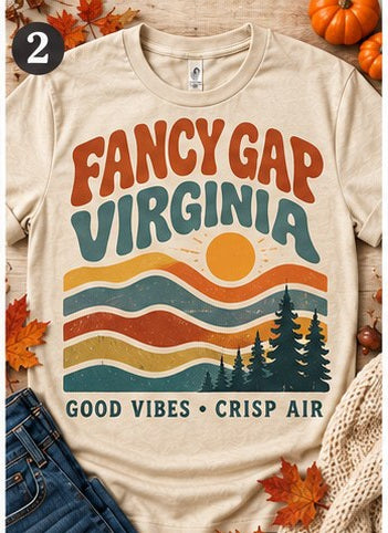KFO SYT-Fancy Gap — Item #2102 — Fancy Gap Virginia autumn T-shirt collection - look 2
