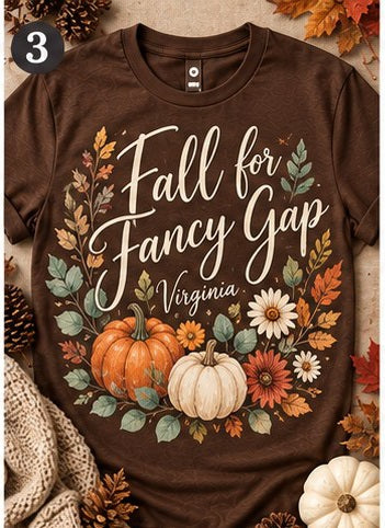 KFO SYT-Fancy Gap — Item #2103 — Fancy Gap Virginia autumn T-shirt collection - look 3