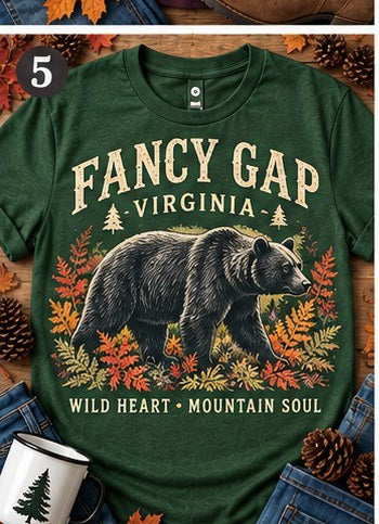 KFO SYT-Fancy Gap — Item #2105 — Fancy Gap Virginia autumn T-shirt collection - look 5