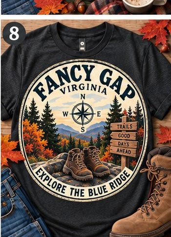 KFO SYT-Fancy Gap — Item #2124 — Fancy Gap fall T-shirt round-stamp collection - look 8