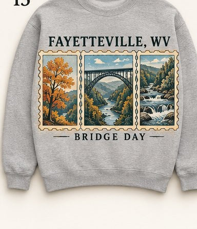 KFO SYT-Fayetteville — Item #2145 — Fayetteville Bridge Day Stamp Sweatshirt Collection - look 5