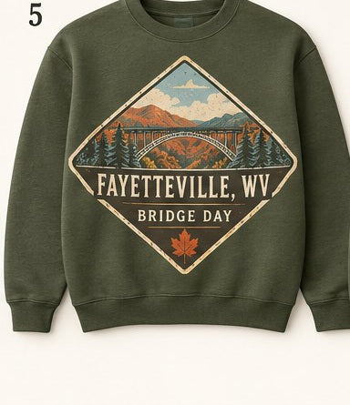 KFO SYT-Fayetteville — Item #2153 — Fayetteville Bridge Day Sweatshirt Catalog - look 5
