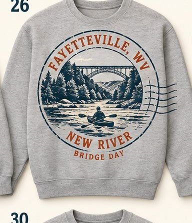 KFO SYT-Fayetteville — Item #2158 — Fayetteville New River Souvenir Sweatshirt Catalog - look 2