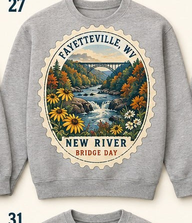 KFO SYT-Fayetteville — Item #2159 — Fayetteville New River Souvenir Sweatshirt Catalog - look 3