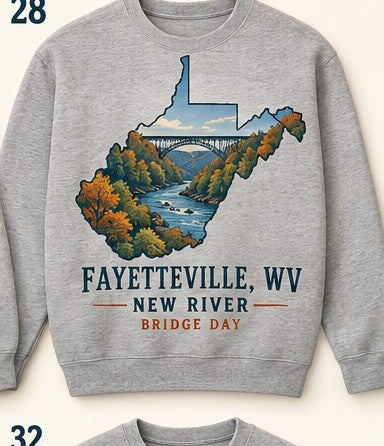 KFO SYT-Fayetteville — Item #2160 — Fayetteville New River Souvenir Sweatshirt Catalog - look 4