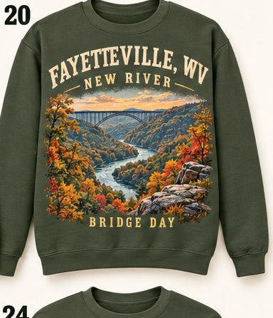 KFO SYT-Fayetteville — Item #2168 — Fayetteville New River Vintage Sweatshirt Collection - look 4
