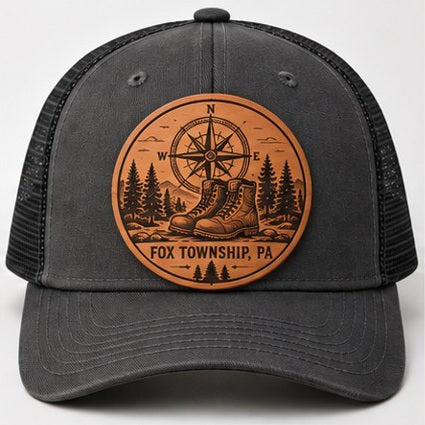 KFO SYT-Fox Township — Item #2175 — Eight Fox Township leather patch hats - look 3
