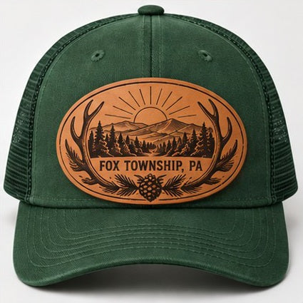 KFO SYT-Fox Township — Item #2180 — Eight Fox Township leather patch hats - look 8