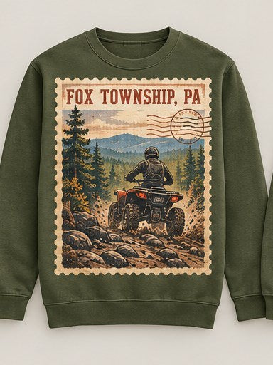 KFO SYT-Fox Township — Item #2229 — Fox Township Vintage Stamp Sweatshirts - look 3