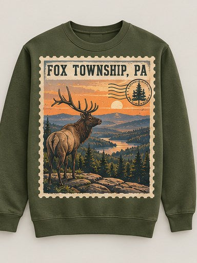 KFO SYT-Fox Township — Item #2230 — Fox Township Vintage Stamp Sweatshirts - look 4