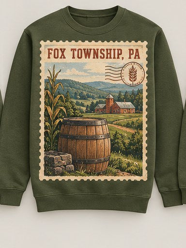 KFO SYT-Fox Township — Item #2232 — Fox Township Vintage Stamp Sweatshirts - look 6