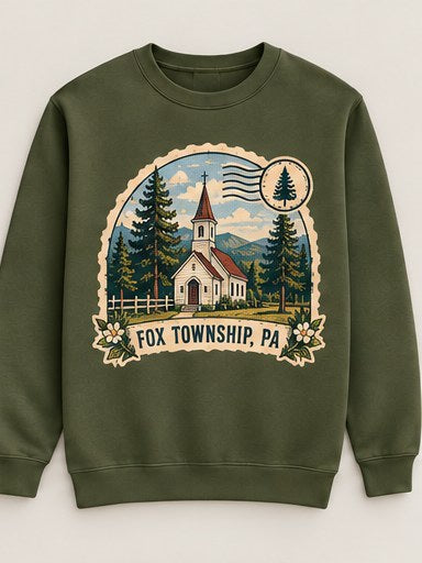 KFO SYT-Fox Township — Item #2246 — Fox Township vintage stamp sweatshirt collection - look 4