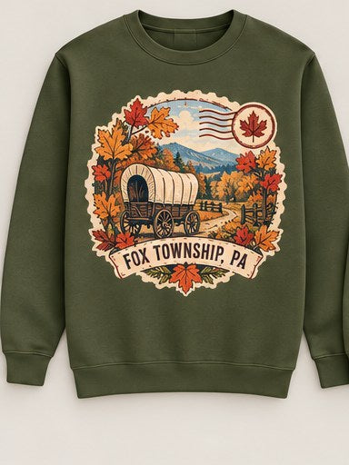 KFO SYT-Fox Township — Item #2247 — Fox Township vintage stamp sweatshirt collection - look 5