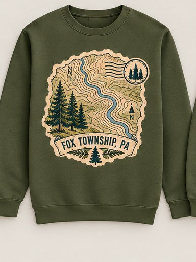 KFO SYT-Fox Township — Item #2249 — Fox Township vintage stamp sweatshirt collection - look 7