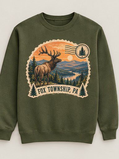 KFO SYT-Fox Township — Item #2254 — Fox Township vintage stamp sweatshirt lineup - look 4