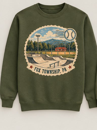 KFO SYT-Fox Township — Item #2255 — Fox Township vintage stamp sweatshirt lineup - look 5