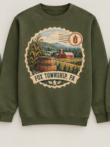KFO SYT-Fox Township — Item #2256 — Fox Township vintage stamp sweatshirt lineup - look 6