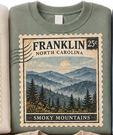 KFO SYT-Franklin — Item #2338 — Franklin North Carolina Vintage Stamp Sweatshirts - look 2