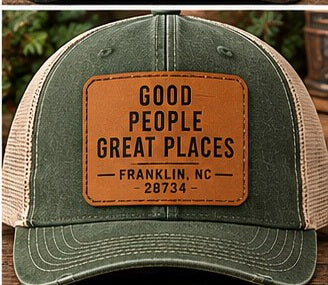 KFO SYT-Franklin — Item #2359 — Franklin, NC Leather Patch Hat Collection - look 8